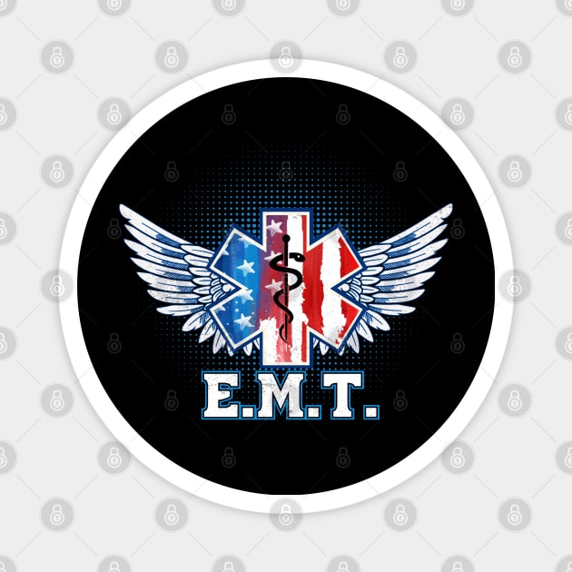 emt ems paramedic Magnet by Jandjprints